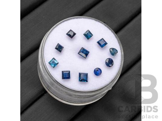 1.65ct of Natural Blue Sapphires - Lot Of 11