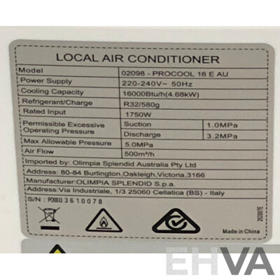 Olympia Splendid Procool 16 E Air Conditioner with Ducted Window Outlet