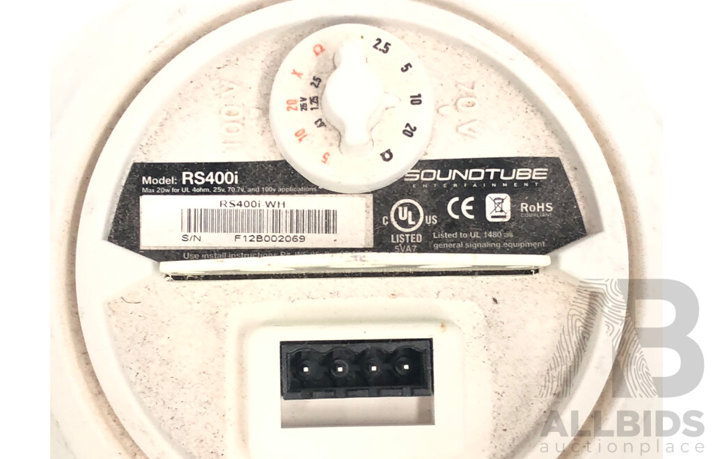 Soundtube RS400i Open Ceiling 4 Inch Hanging Pendant Speakers - Lot of 19