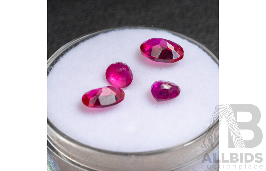 Natural Rubies - Lot of 4, Total - 2.30cts