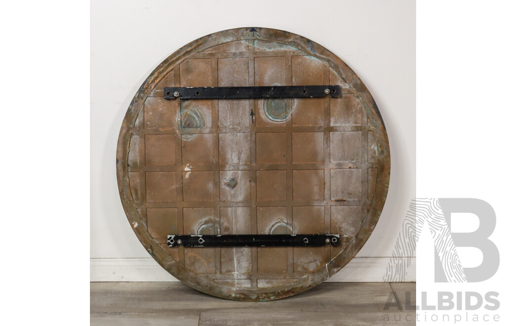 Large Brass Canberra Vikings Rugby Shield From the Vikings Club, Erindale