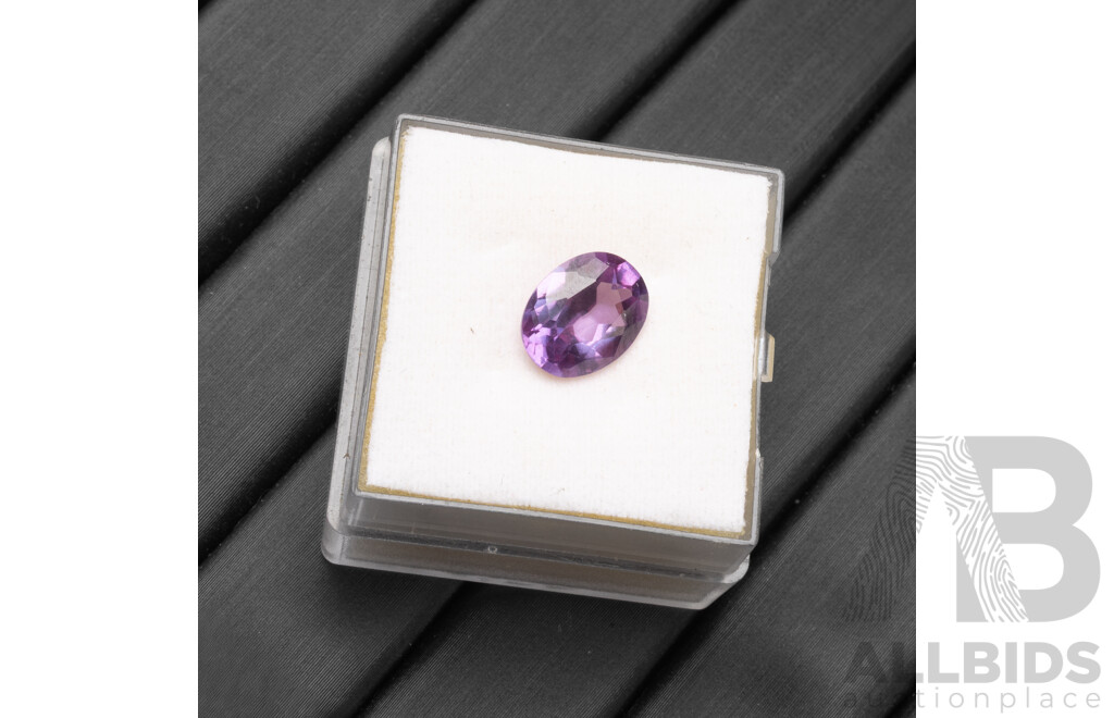 2.15ct Oval Cut Purple/Bluish Parti Sapphire