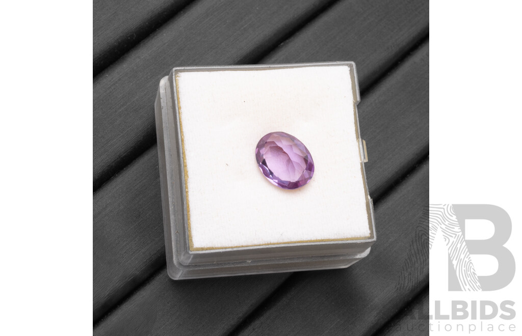 2.15ct Oval Cut Purple/Bluish Parti Sapphire