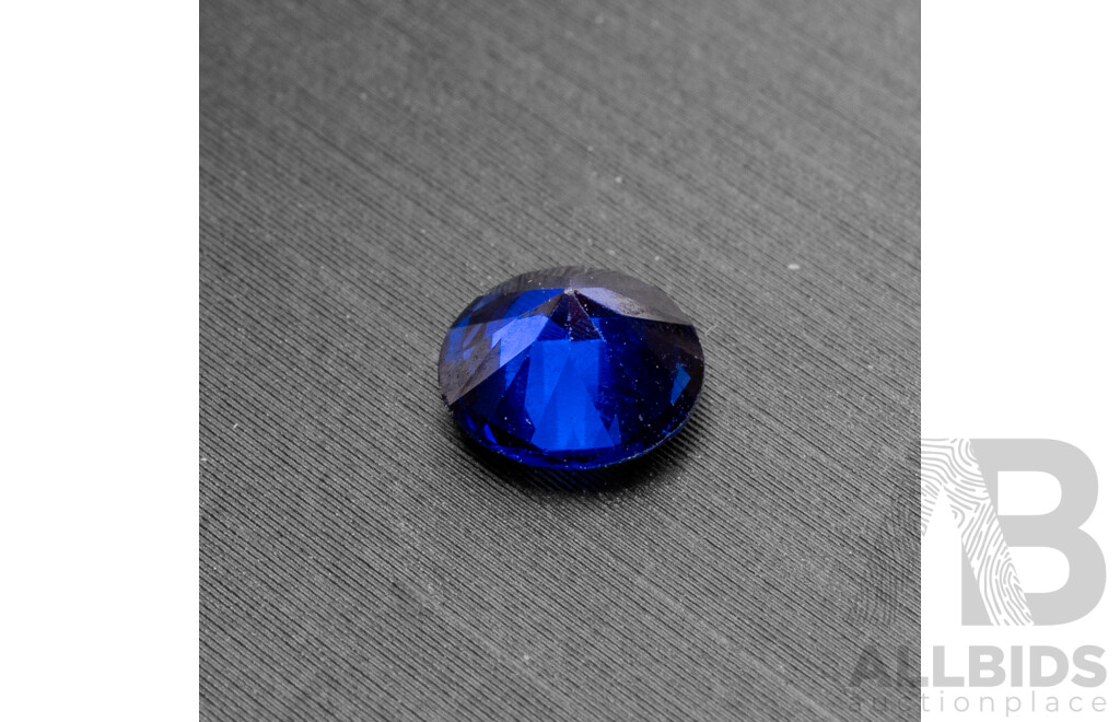 0.85ct Round Cut Blue/Purple Natural Parti Sapphire