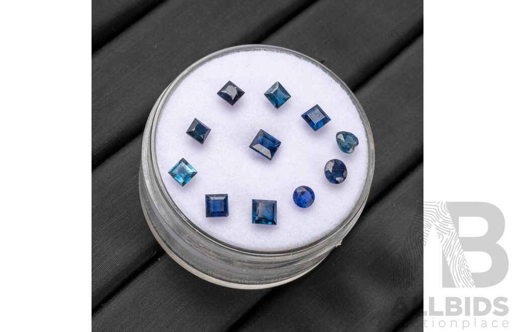 1.65ct of Natural Blue Sapphires - Lot Of 11