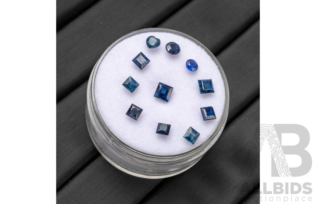 1.65ct of Natural Blue Sapphires - Lot Of 11