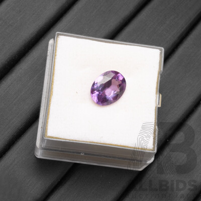 2.15ct Oval Cut Purple/Bluish Parti Sapphire
