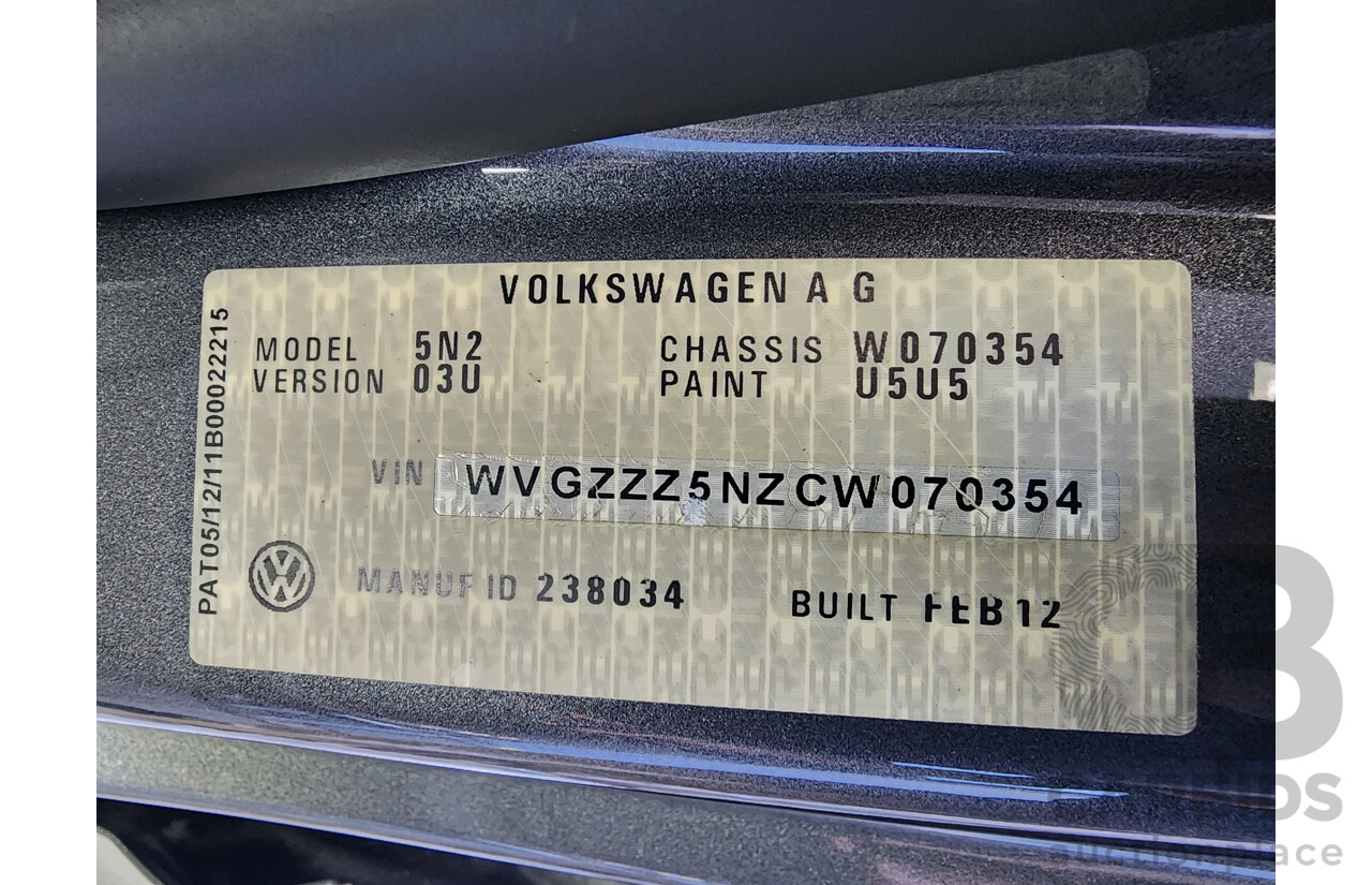 5/2012 Volkswagen Tiguan 103 TDI 5NC MY12 4d Wagon Grey 2.0L