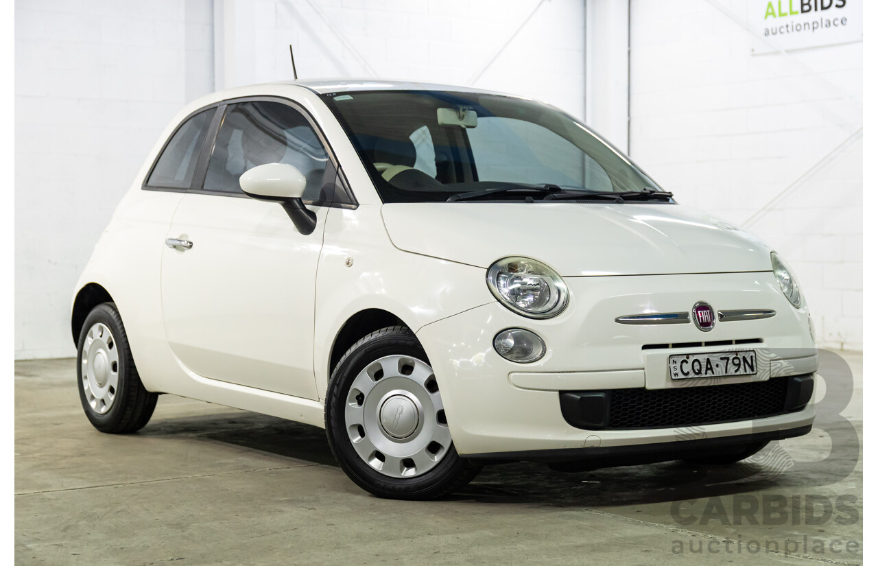 12/2013 Fiat 500 Pop MY13 3d Hatchback Bianca White 1.2L