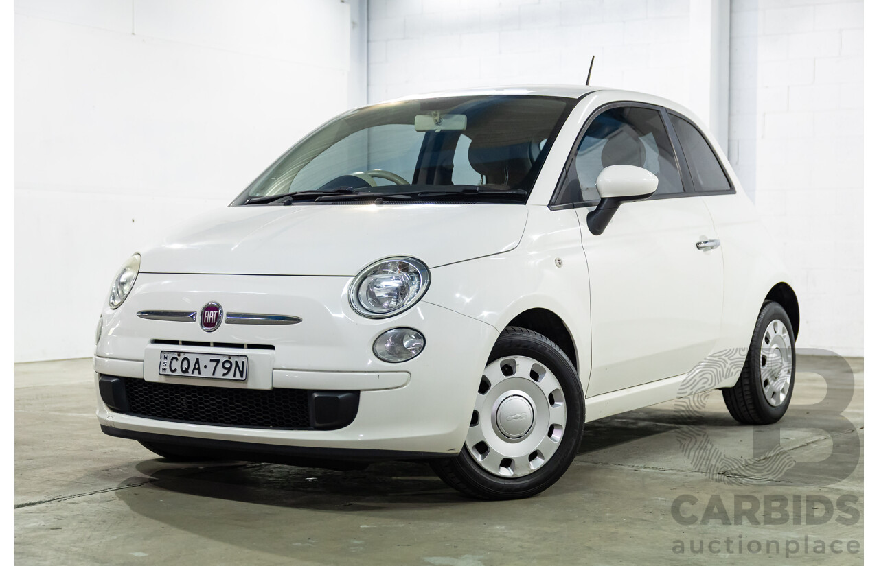 12/2013 Fiat 500 Pop MY13 3d Hatchback Bianca White 1.2L