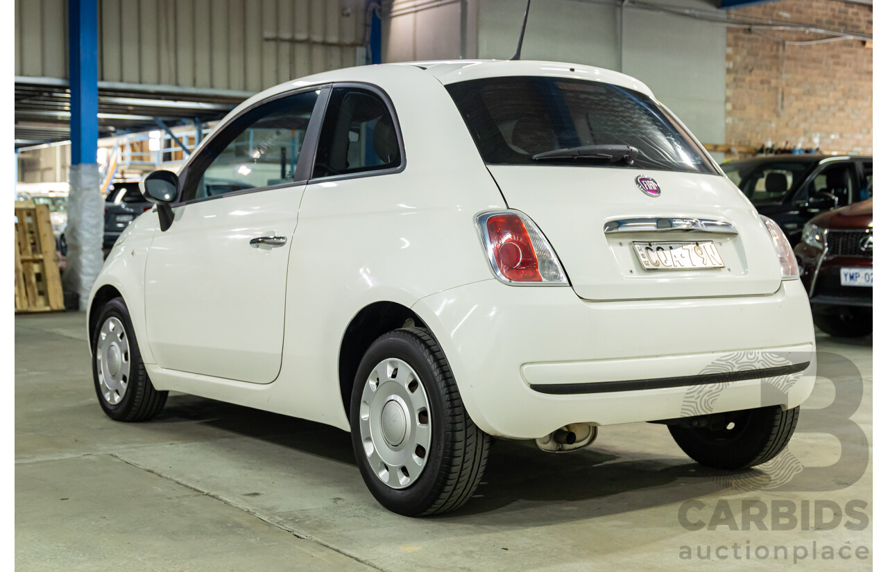 12/2013 Fiat 500 Pop MY13 3d Hatchback Bianca White 1.2L