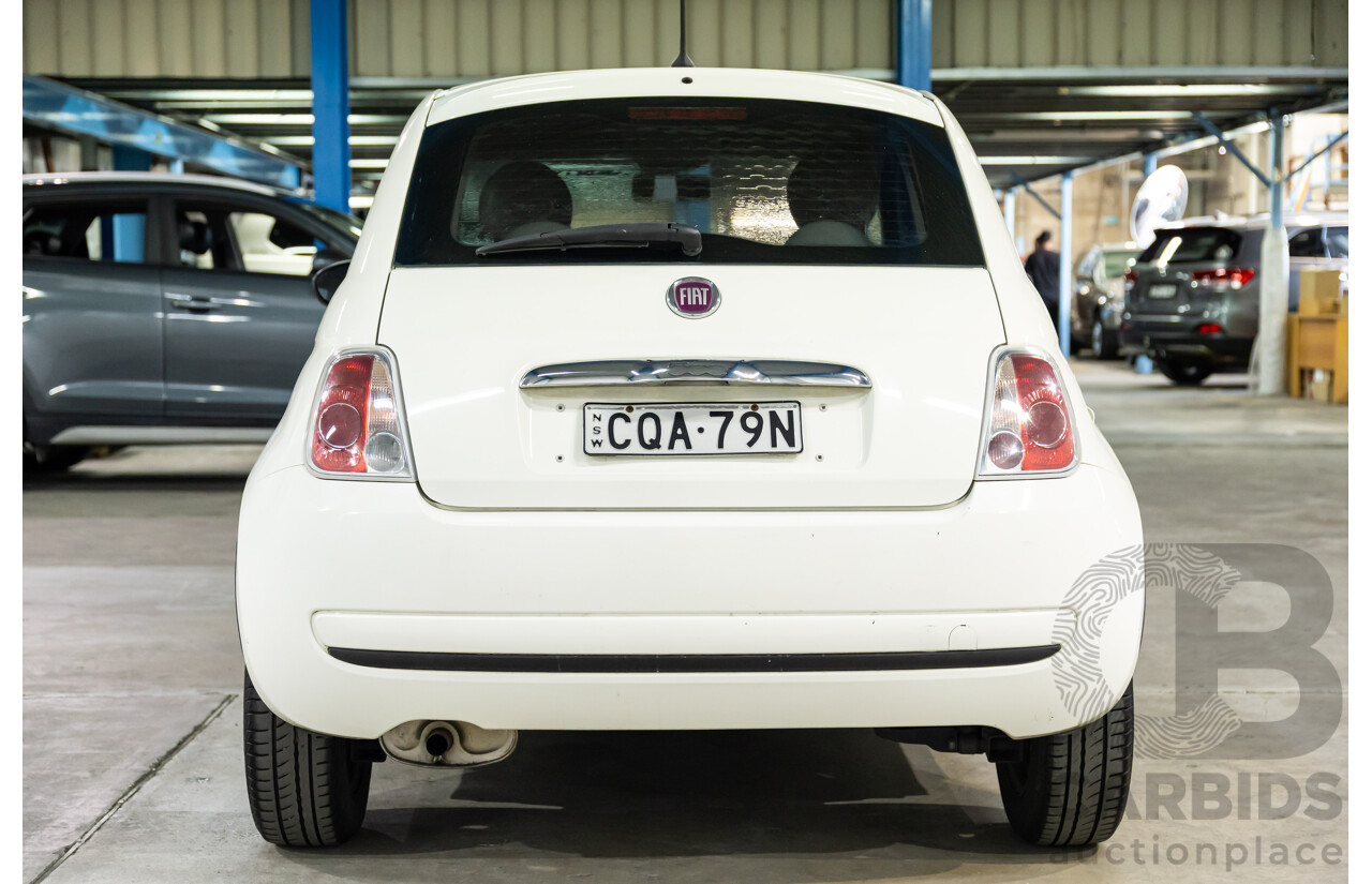 12/2013 Fiat 500 Pop MY13 3d Hatchback Bianca White 1.2L
