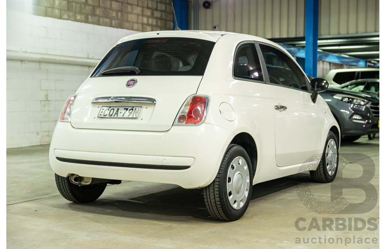 12/2013 Fiat 500 Pop MY13 3d Hatchback Bianca White 1.2L
