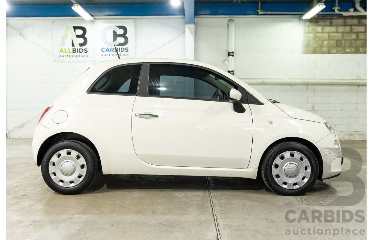 12/2013 Fiat 500 Pop MY13 3d Hatchback Bianca White 1.2L