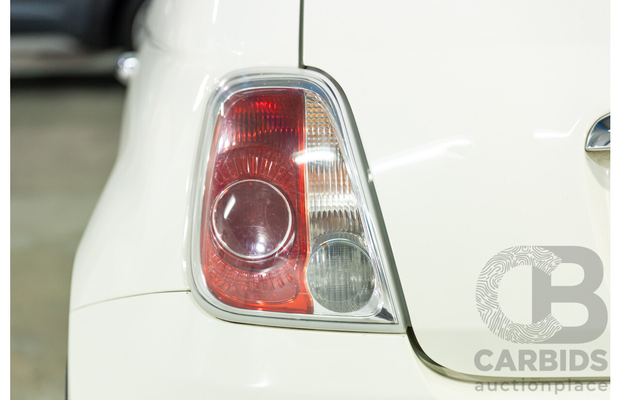 12/2013 Fiat 500 Pop MY13 3d Hatchback Bianca White 1.2L