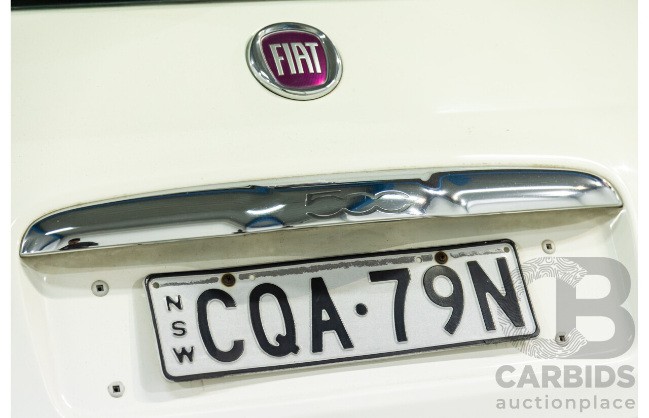 12/2013 Fiat 500 Pop MY13 3d Hatchback Bianca White 1.2L