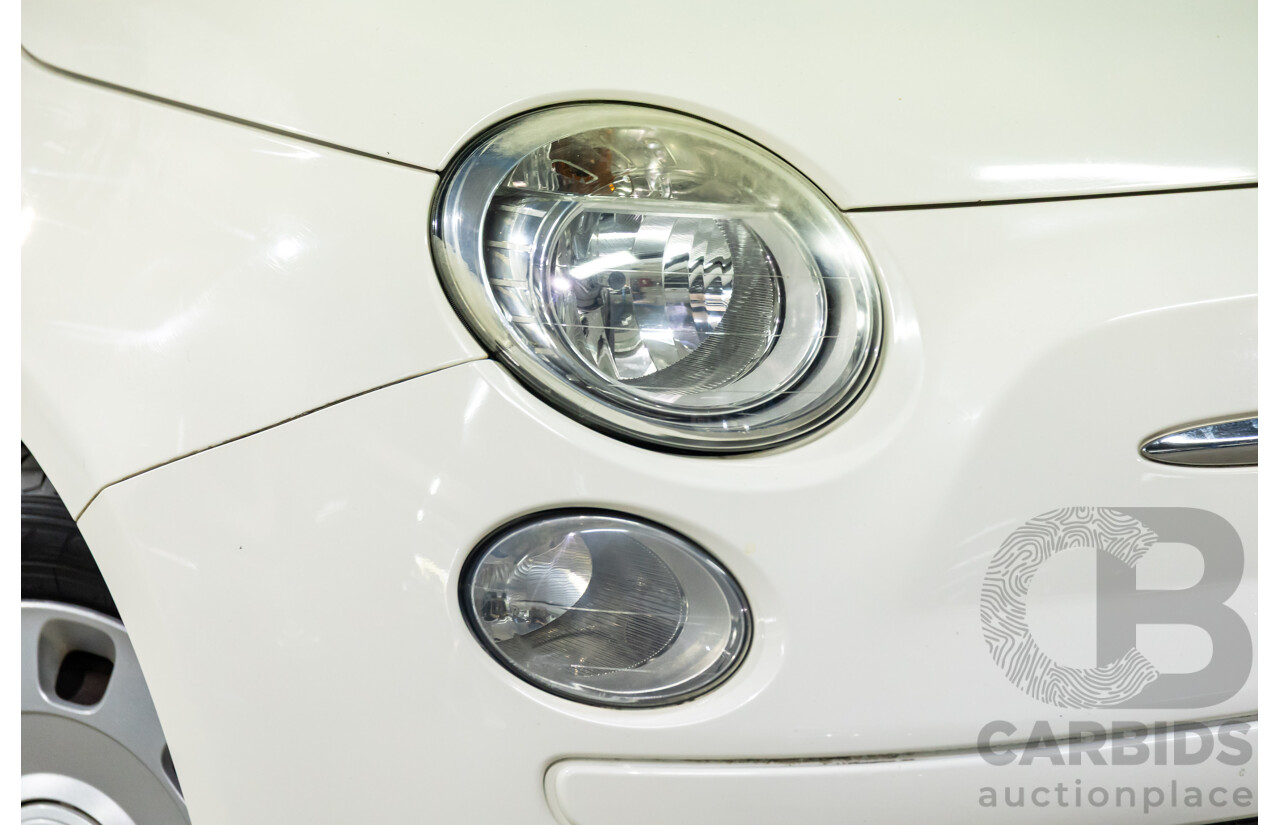 12/2013 Fiat 500 Pop MY13 3d Hatchback Bianca White 1.2L