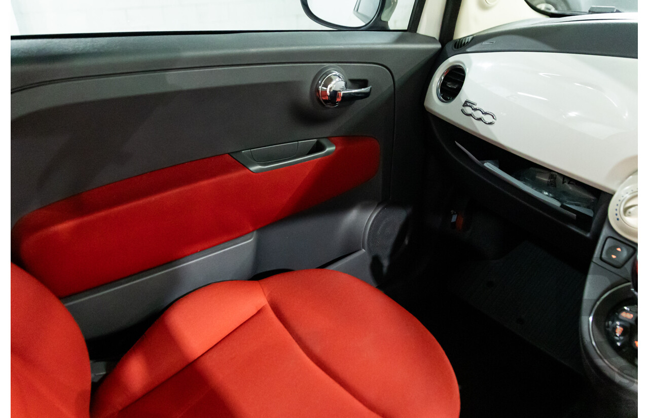 12/2013 Fiat 500 Pop MY13 3d Hatchback Bianca White 1.2L