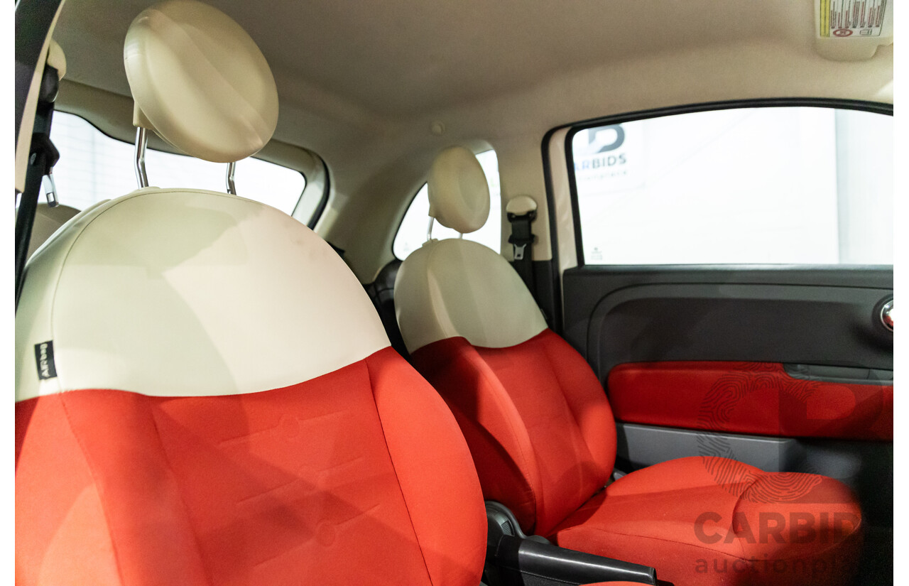 12/2013 Fiat 500 Pop MY13 3d Hatchback Bianca White 1.2L