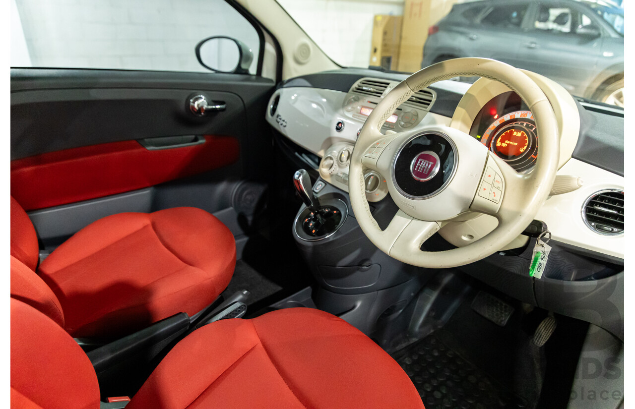 12/2013 Fiat 500 Pop MY13 3d Hatchback Bianca White 1.2L