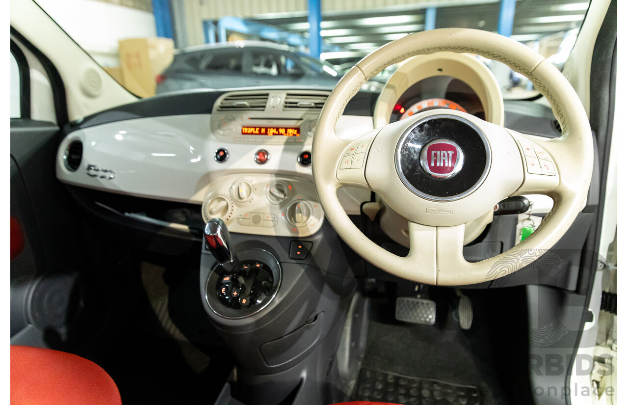 12/2013 Fiat 500 Pop MY13 3d Hatchback Bianca White 1.2L