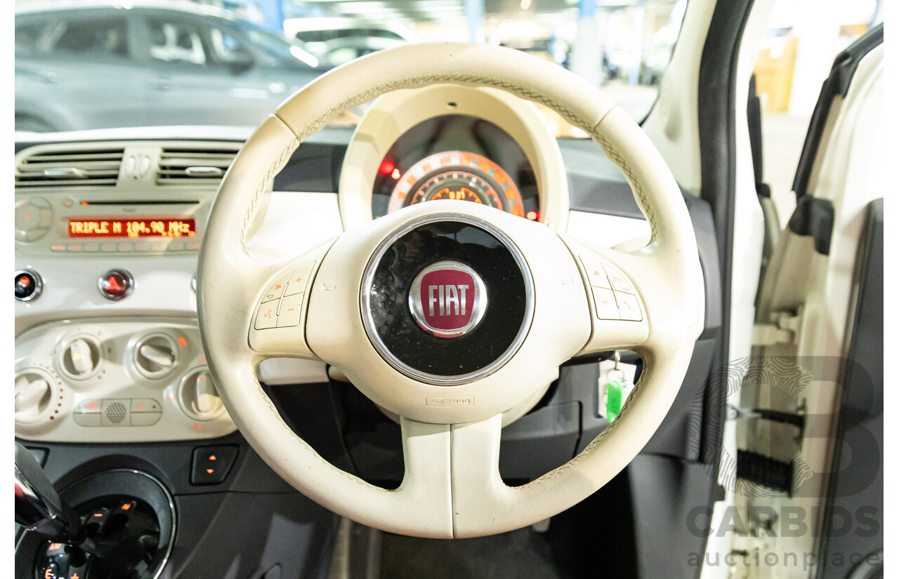 12/2013 Fiat 500 Pop MY13 3d Hatchback Bianca White 1.2L