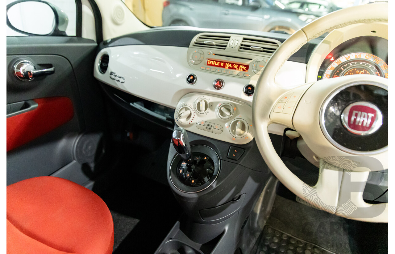 12/2013 Fiat 500 Pop MY13 3d Hatchback Bianca White 1.2L