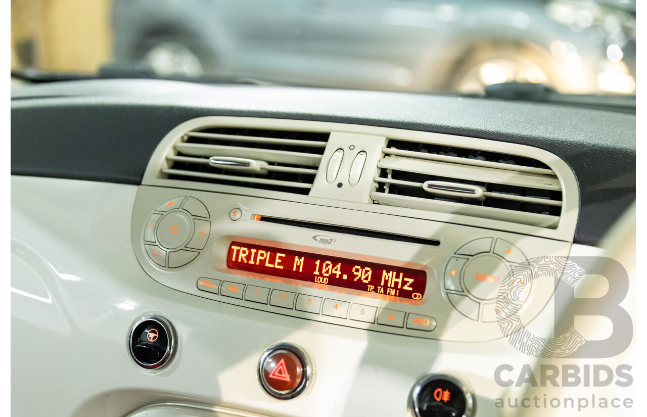 12/2013 Fiat 500 Pop MY13 3d Hatchback Bianca White 1.2L