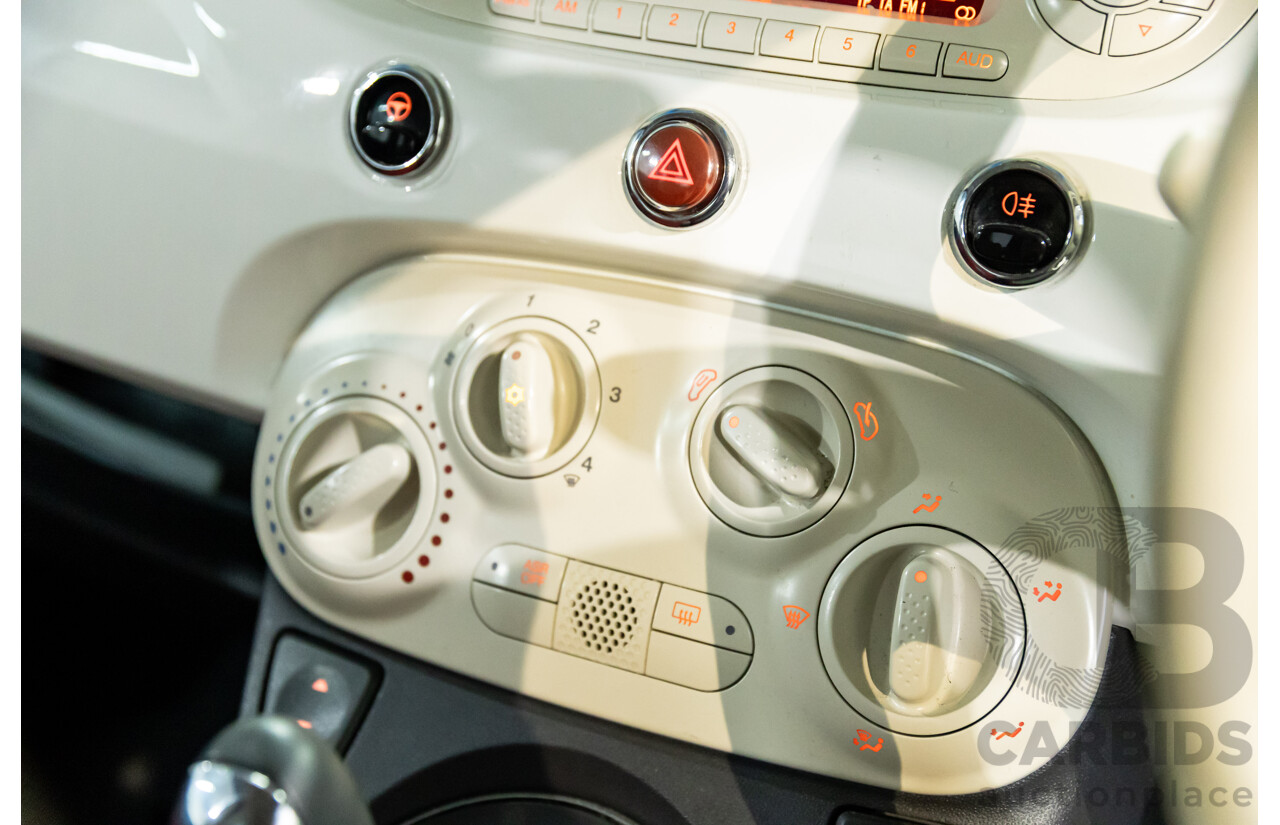 12/2013 Fiat 500 Pop MY13 3d Hatchback Bianca White 1.2L