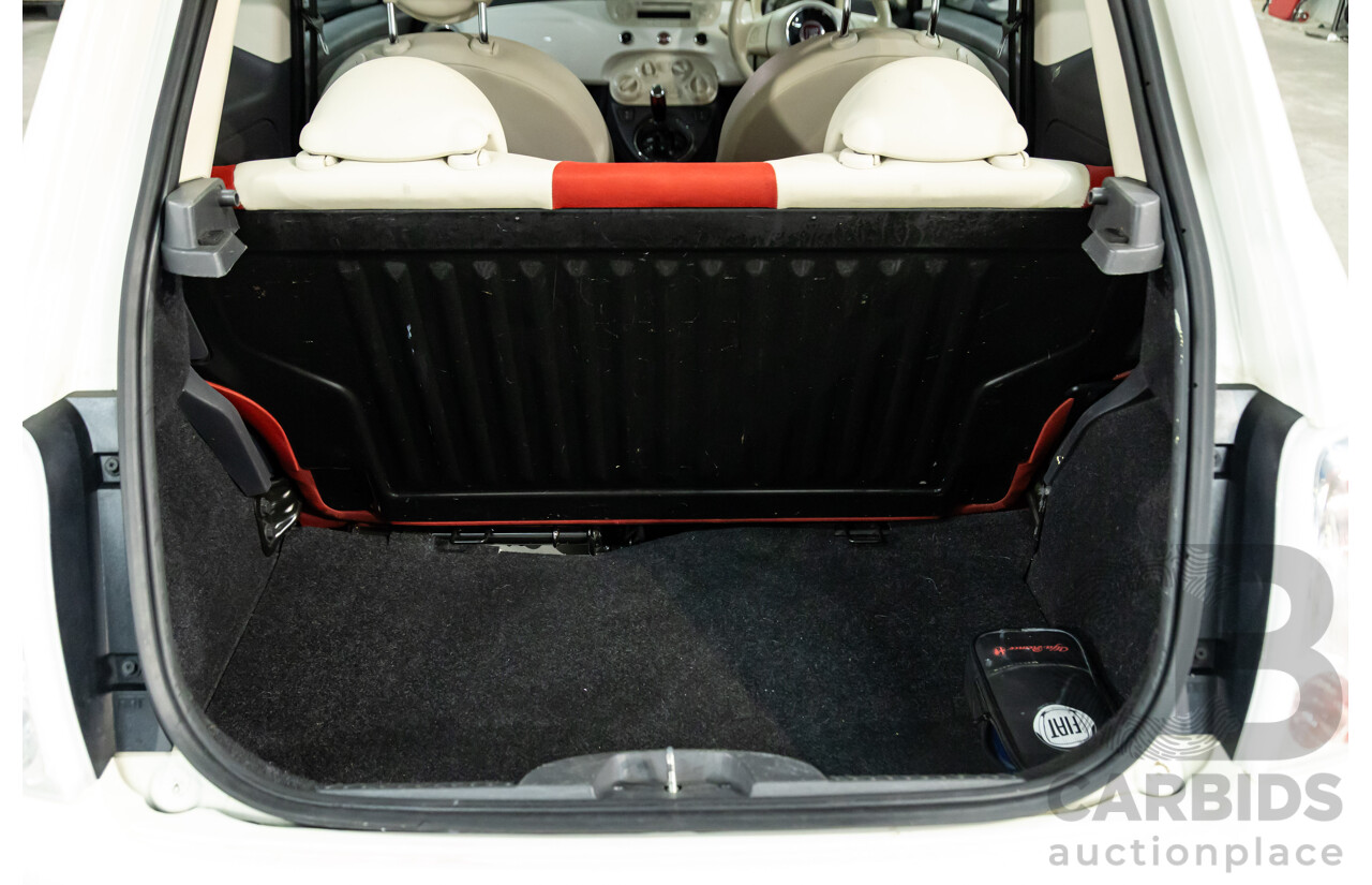 12/2013 Fiat 500 Pop MY13 3d Hatchback Bianca White 1.2L