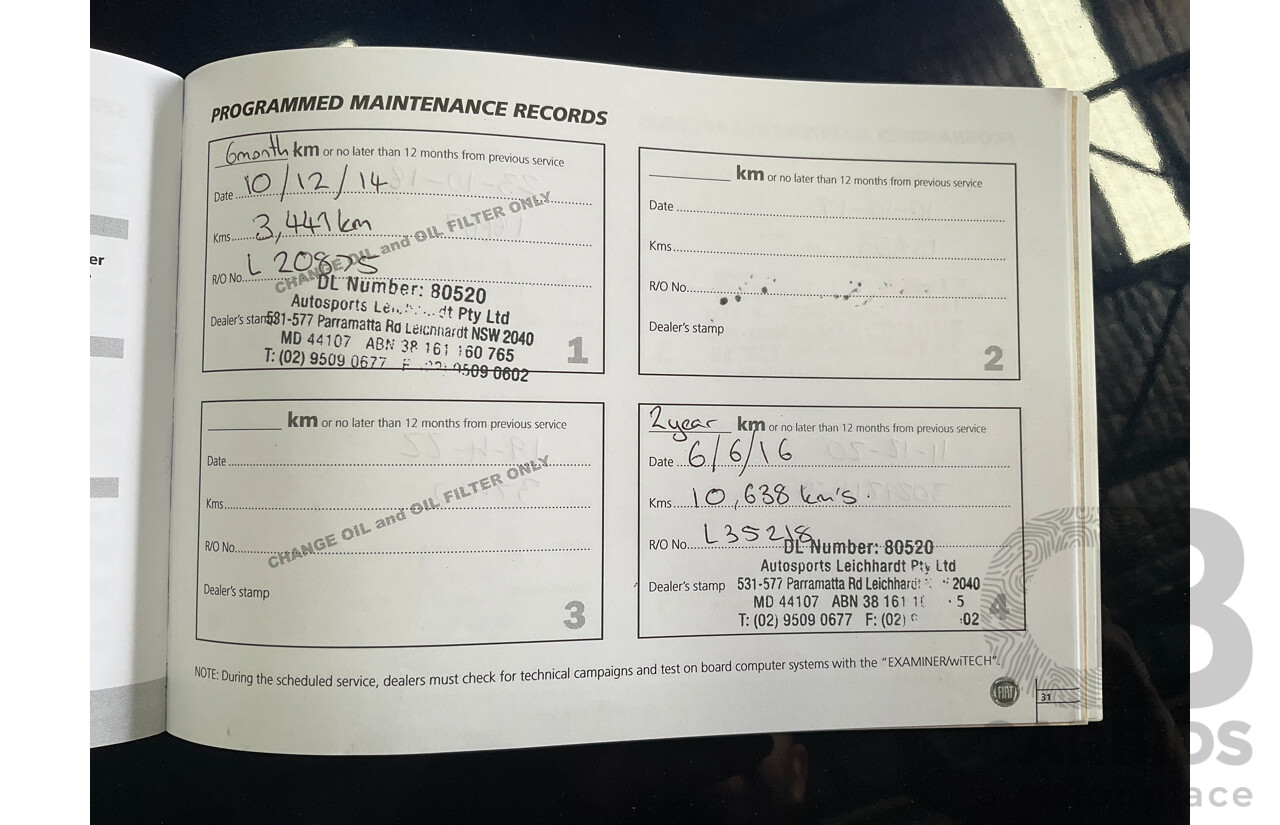 12/2013 Fiat 500 Pop MY13 3d Hatchback Bianca White 1.2L