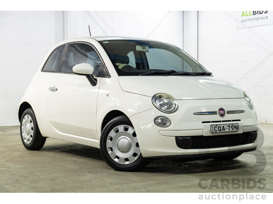 12/2013 Fiat 500 Pop MY13 3d Hatchback Bianca White 1.2L
