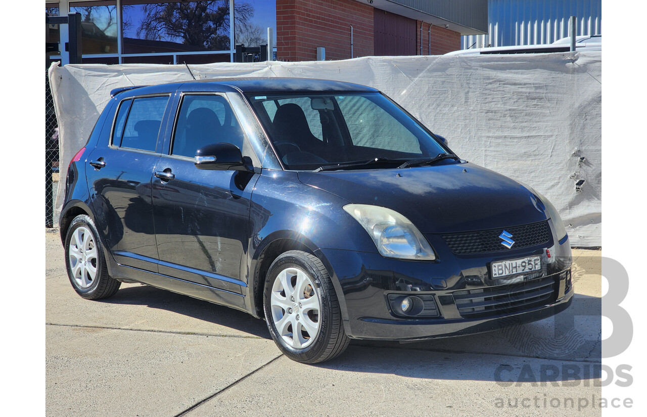 2/2010 Suzuki Swift RE.4 EZ MY07 UPDATE 5d Hatchback Black 1.5L