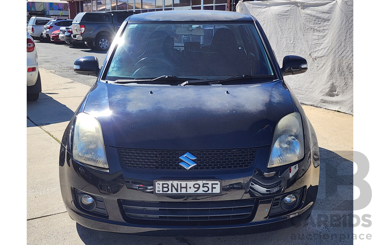 2/2010 Suzuki Swift RE.4 EZ MY07 UPDATE 5d Hatchback Black 1.5L