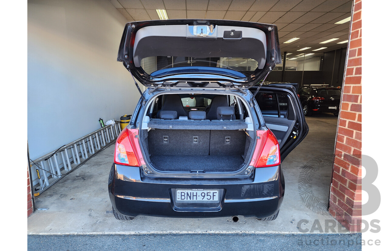 2/2010 Suzuki Swift RE.4 EZ MY07 UPDATE 5d Hatchback Black 1.5L