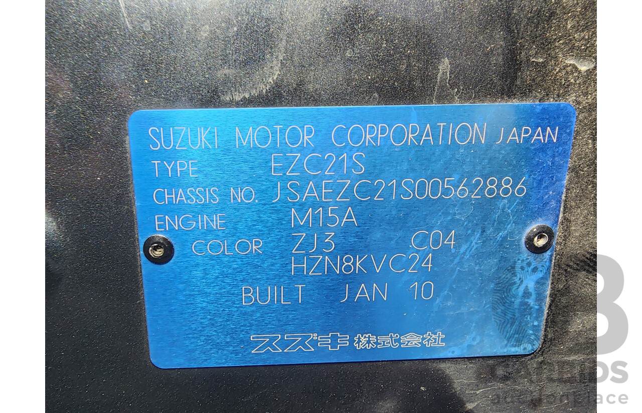 2/2010 Suzuki Swift RE.4 EZ MY07 UPDATE 5d Hatchback Black 1.5L