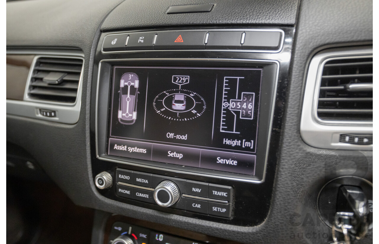 6/2016 Volkswagen Touareg V6 TDI (AWD) 7P MY16 4D Wagon Moonlight Blue Pearlescent Diesel V6 (180kW) 3.0L