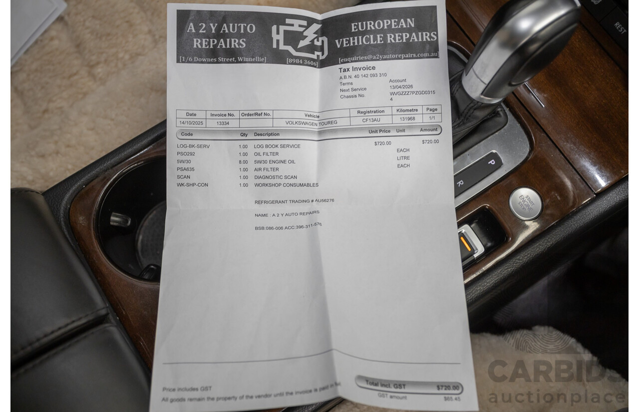 6/2016 Volkswagen Touareg V6 TDI (AWD) 7P MY16 4D Wagon Moonlight Blue Pearlescent Diesel V6 (180kW) 3.0L