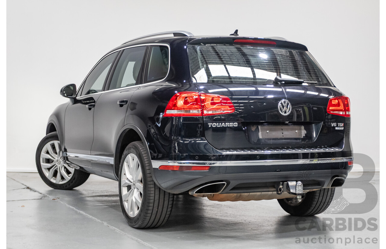 6/2016 Volkswagen Touareg V6 TDI (AWD) 7P MY16 4D Wagon Moonlight Blue Pearlescent Diesel V6 (180kW) 3.0L