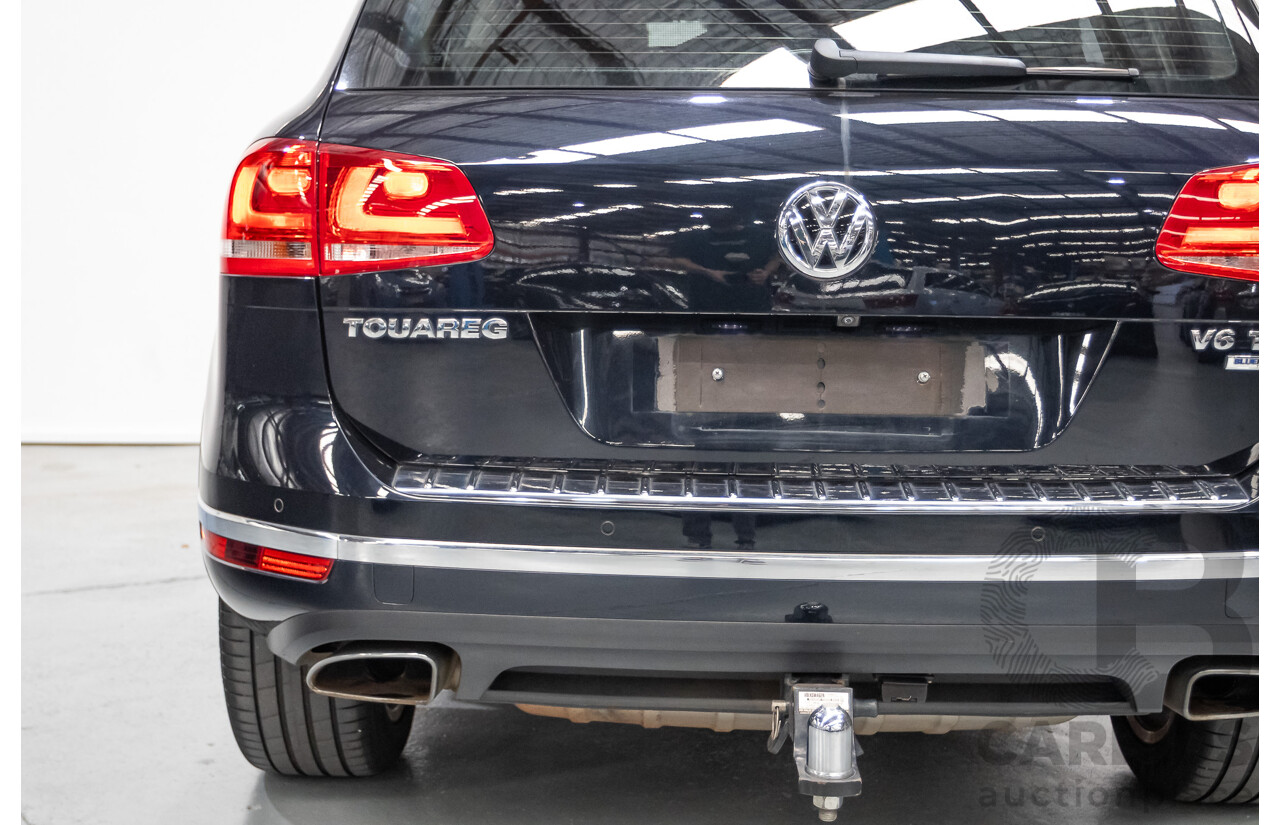 6/2016 Volkswagen Touareg V6 TDI (AWD) 7P MY16 4D Wagon Moonlight Blue Pearlescent Diesel V6 (180kW) 3.0L