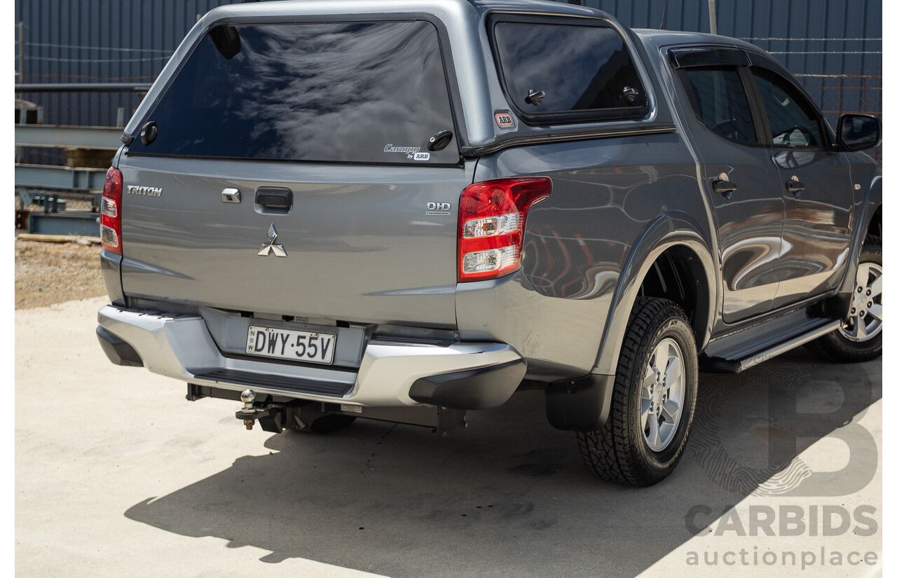 04/2018 Mitsubishi Triton GLX Plus (4x4) MQ MY18 Dual Cab Utility Grey Turbo Diesel 2.4L