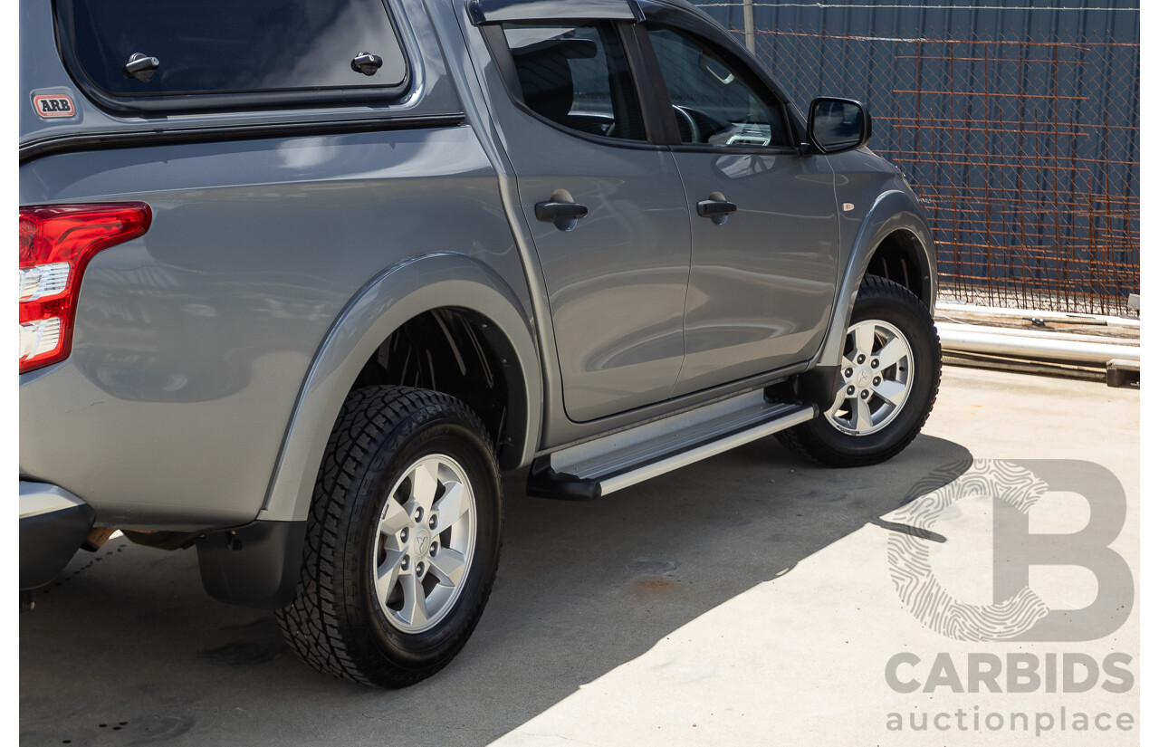 04/2018 Mitsubishi Triton GLX Plus (4x4) MQ MY18 Dual Cab Utility Grey Turbo Diesel 2.4L