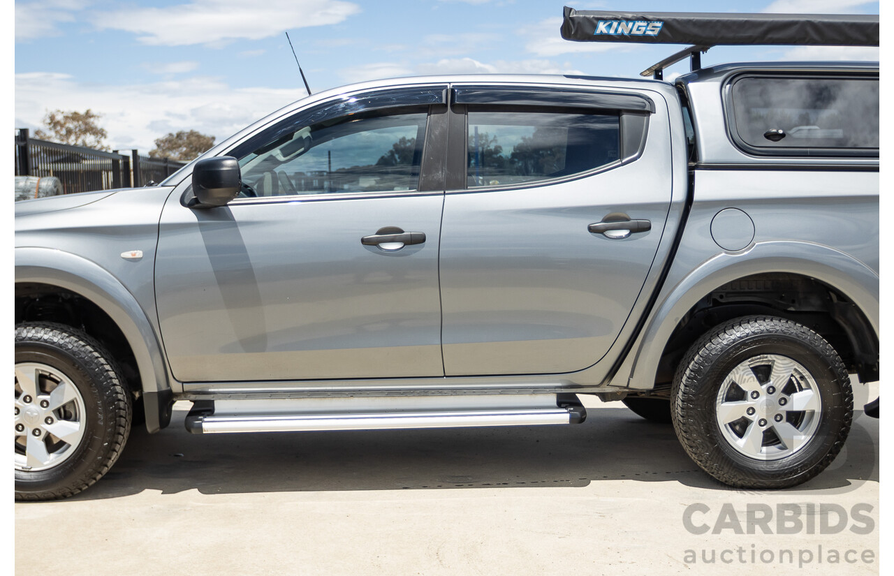 04/2018 Mitsubishi Triton GLX Plus (4x4) MQ MY18 Dual Cab Utility Grey Turbo Diesel 2.4L