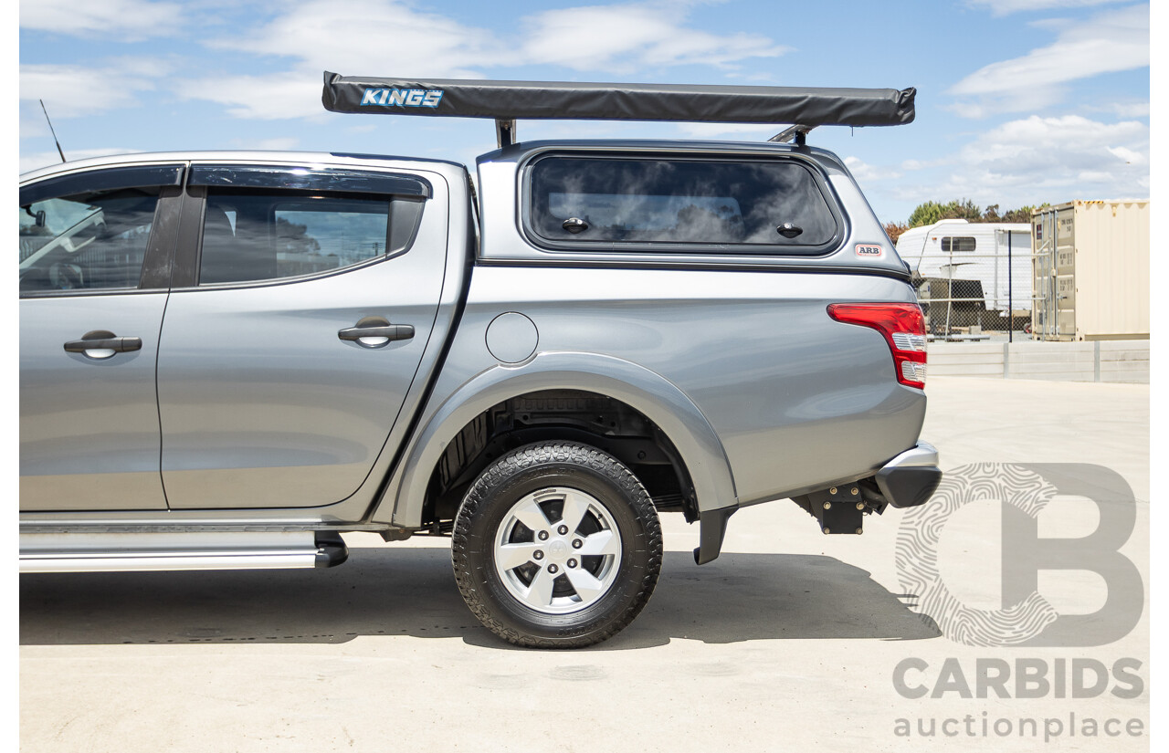 04/2018 Mitsubishi Triton GLX Plus (4x4) MQ MY18 Dual Cab Utility Grey Turbo Diesel 2.4L