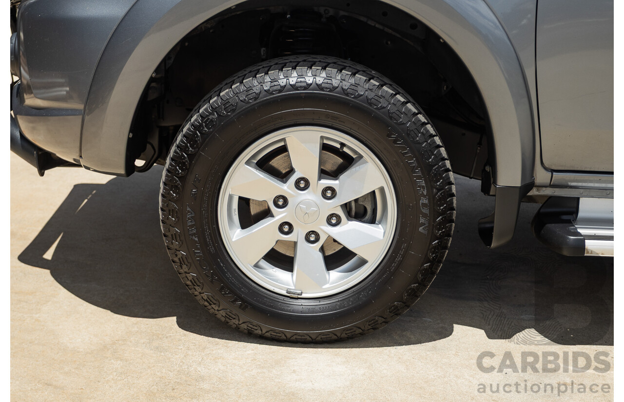 04/2018 Mitsubishi Triton GLX Plus (4x4) MQ MY18 Dual Cab Utility Grey Turbo Diesel 2.4L