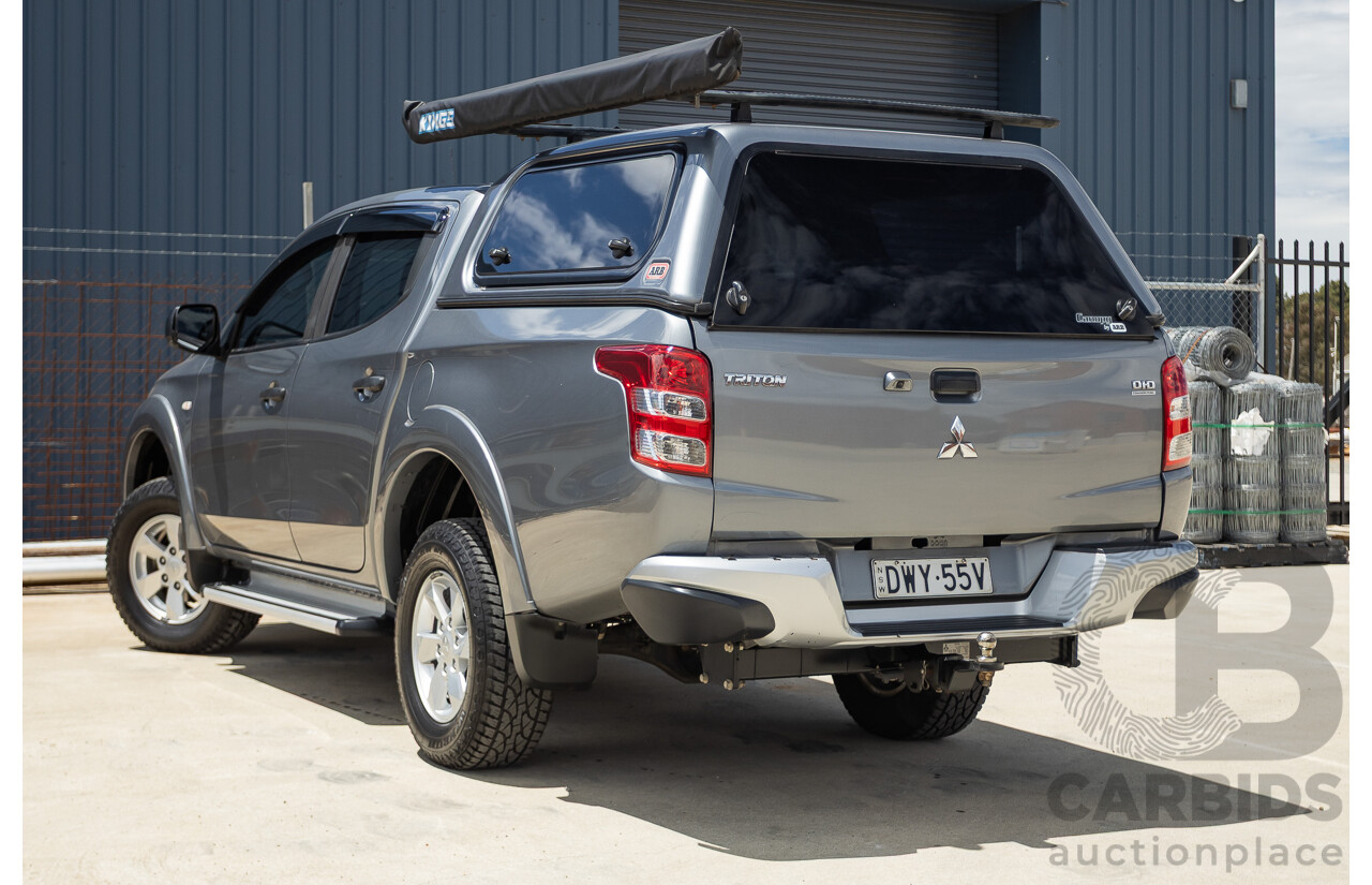 04/2018 Mitsubishi Triton GLX Plus (4x4) MQ MY18 Dual Cab Utility Grey Turbo Diesel 2.4L