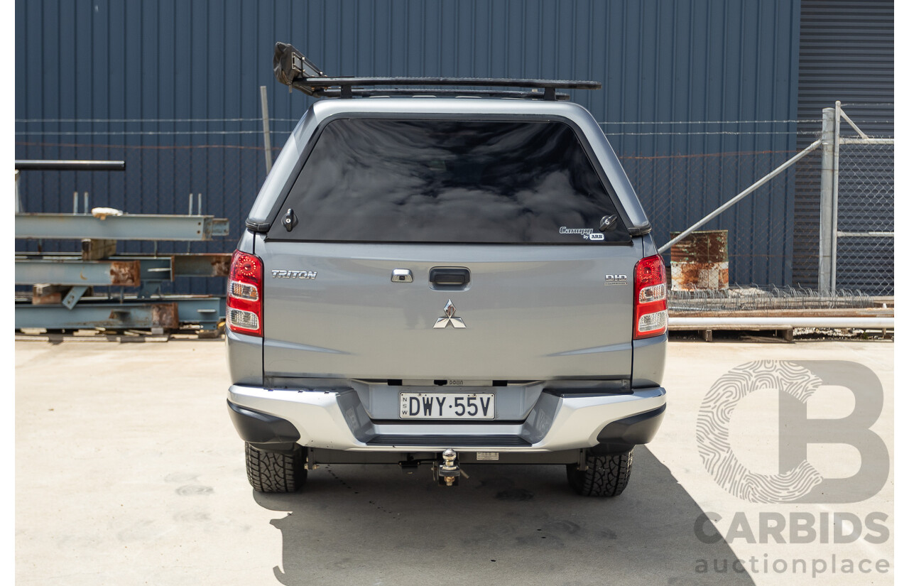04/2018 Mitsubishi Triton GLX Plus (4x4) MQ MY18 Dual Cab Utility Grey Turbo Diesel 2.4L