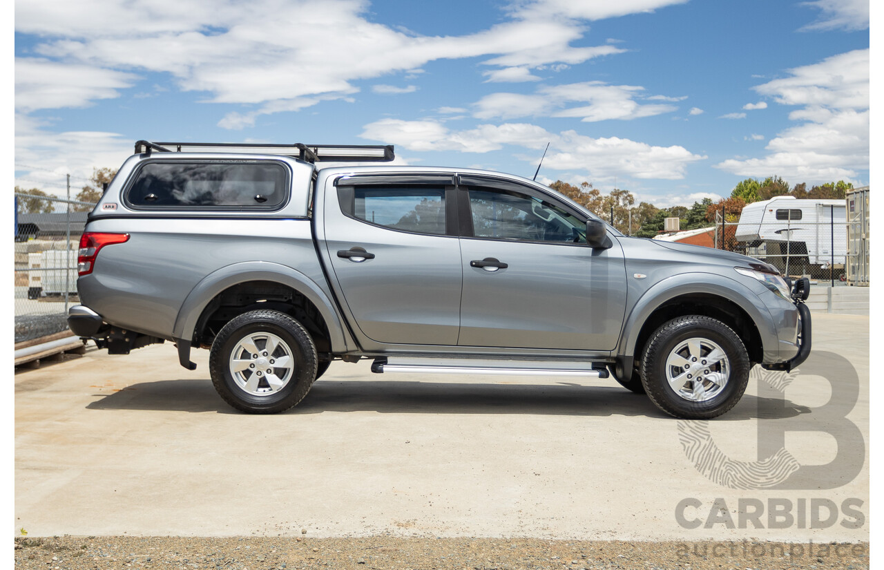 04/2018 Mitsubishi Triton GLX Plus (4x4) MQ MY18 Dual Cab Utility Grey Turbo Diesel 2.4L