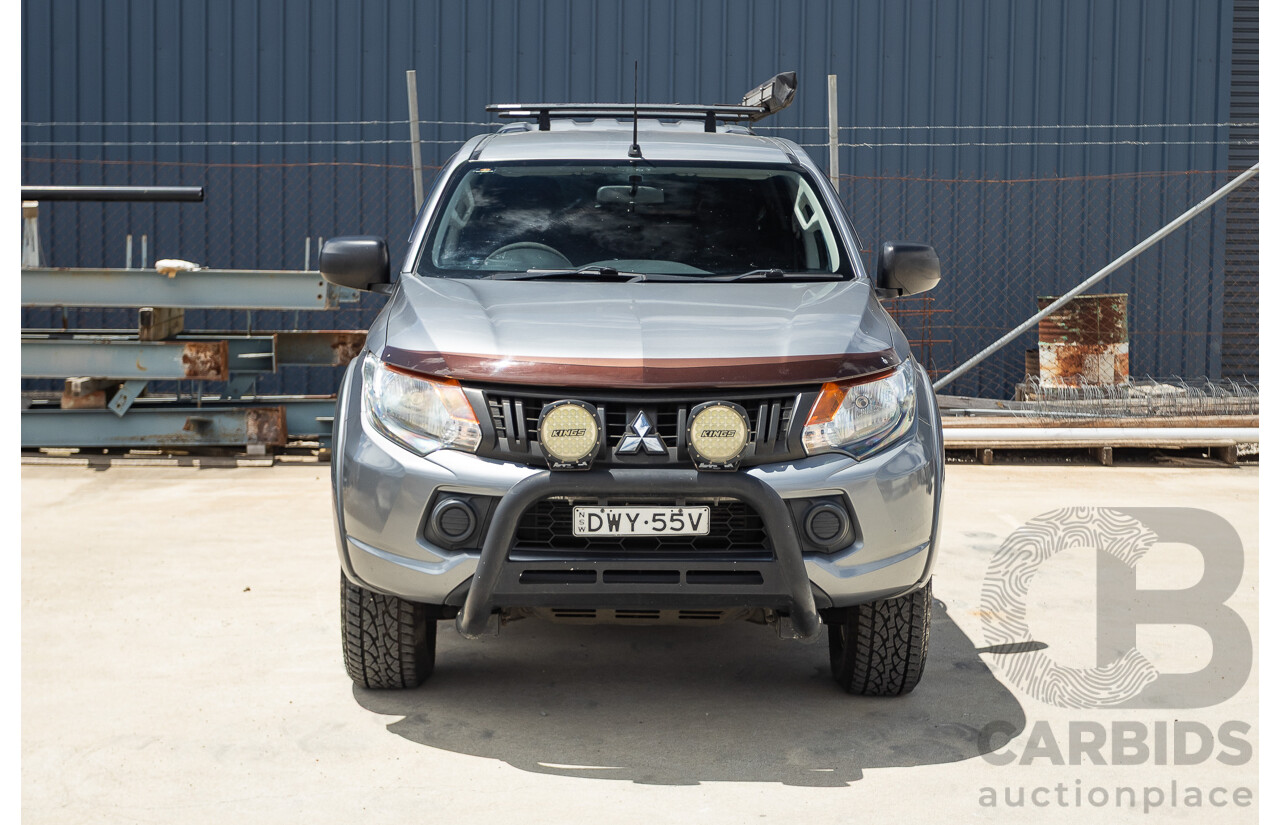 04/2018 Mitsubishi Triton GLX Plus (4x4) MQ MY18 Dual Cab Utility Grey Turbo Diesel 2.4L