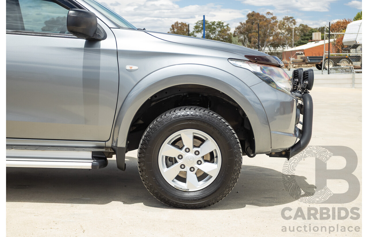04/2018 Mitsubishi Triton GLX Plus (4x4) MQ MY18 Dual Cab Utility Grey Turbo Diesel 2.4L